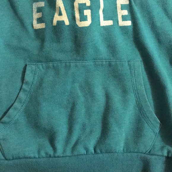 American Eagle Outfitters Teal Hoodie - Picture 11 of 12